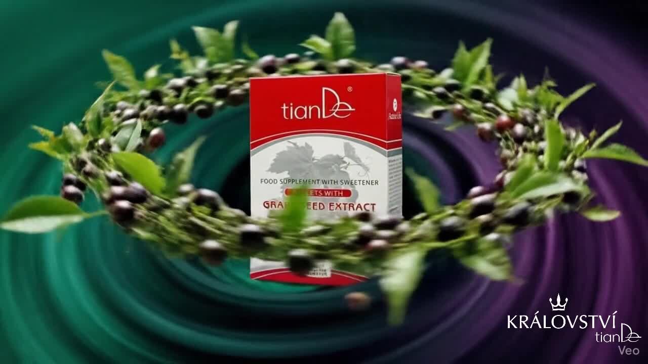 Tablety s extraktem z jader vinné révy se sladidlem