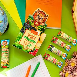 Sirupy s ovocnými šťávami a vitamíny