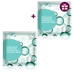 Revitalisierende Maske für Gesicht und Hals mit Fullerenen - Paket mit zwei Masken