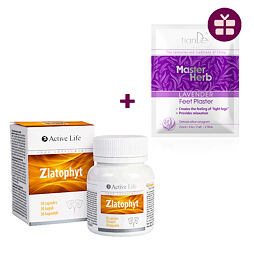 Zlatophyt s dárkem pro celkovou pohodu