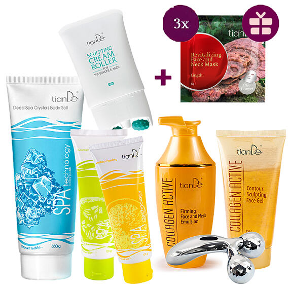 Straffende Pflege für Gesicht, Hals und Dekolleté mit Collagen