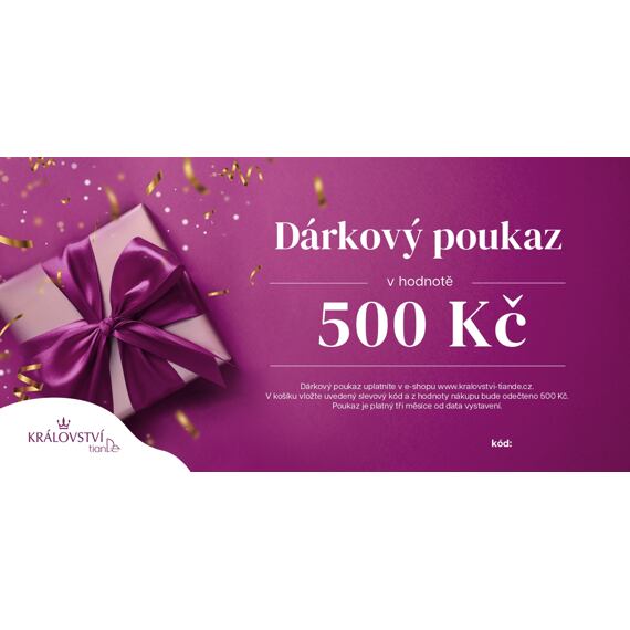 Dárkový poukaz 500 Kč