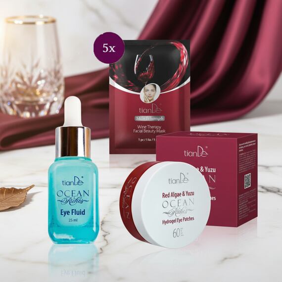 Verjüngendes Augenritual mit Meeresextrakten