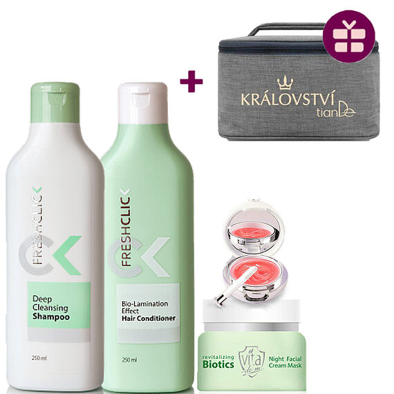 Gesundheitspaket für glänzende Haare und Lippen