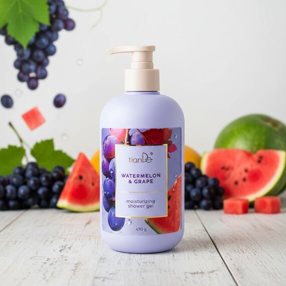 Hydratační sprchový gel Vodní meloun a Hrozny, 470 g