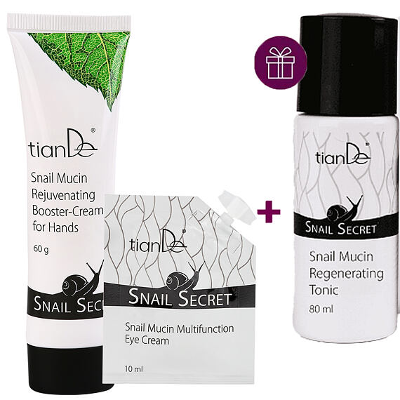 Omladzujúca súprava so slimačím mucínom pre žiarivý vzhľad