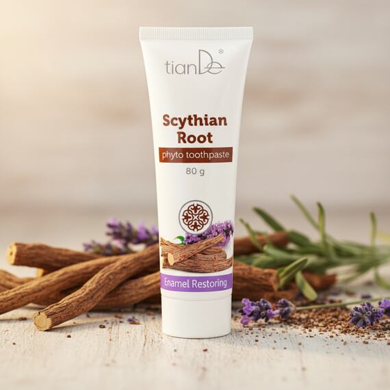 Zubní fytopasta na obnovu skloviny Skytský kořen